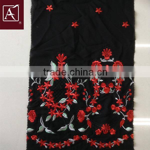 Multi-color thread Embroidery Fabric