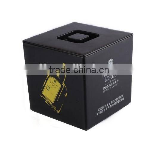 Double wall Plastic square ice bucket