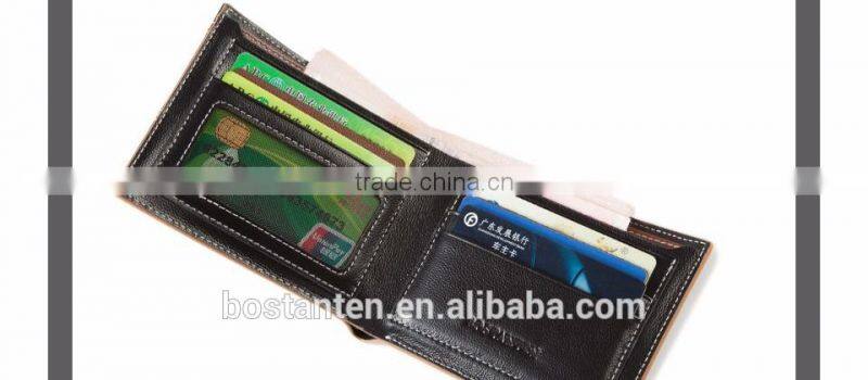 genuine leather fashion trends men wallet purses china wholesale
