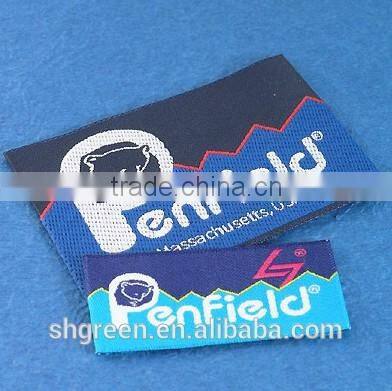 100% damask neck woven label