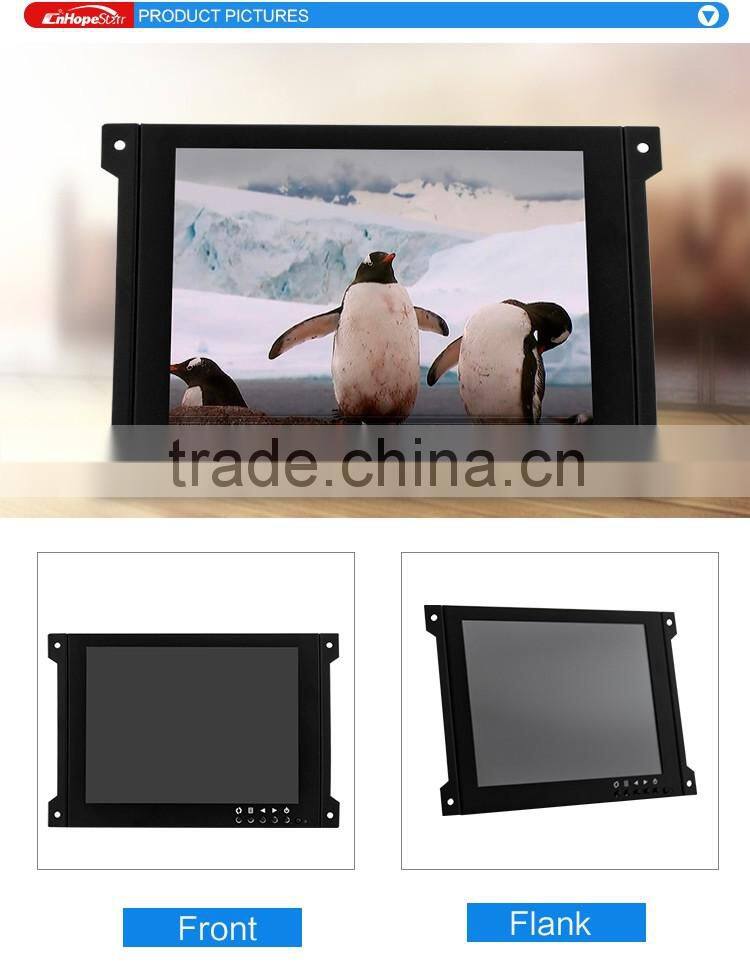 Metal Case VGA BNC AV 4:3 800*600 8inch Mini Open Frame Monitor