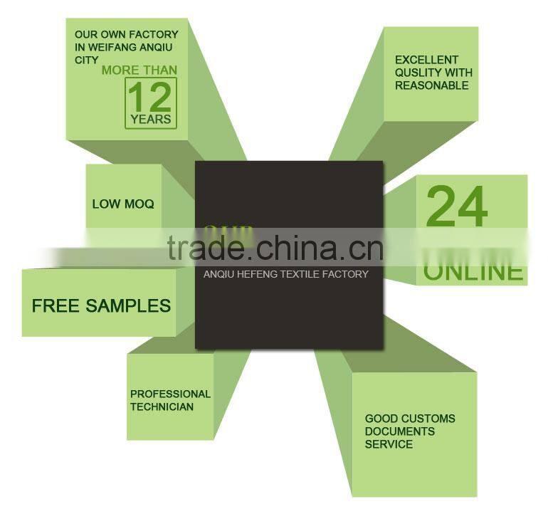 Supplying high quality T/C 65/35 110x76 59" bleached fabric from China