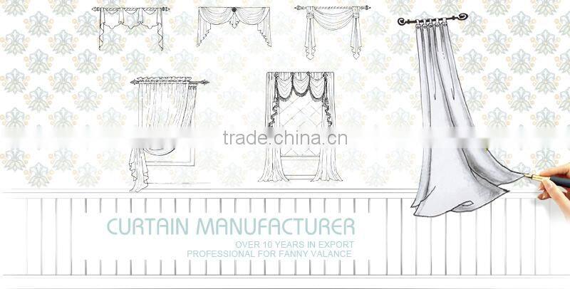 Decorative 100% Polyester Sheer Chiffon Curtains Popular in 2016