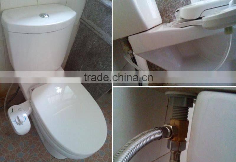 Easy install non electronic plastic cleaning portable toilet seat bidet