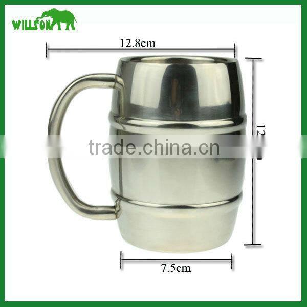 330ml/450ml/1000ml stainless steel water bottle with mirror finish