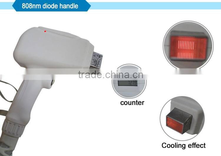 2017 New portable hand piece diode laser hair removal machine popular hair removal