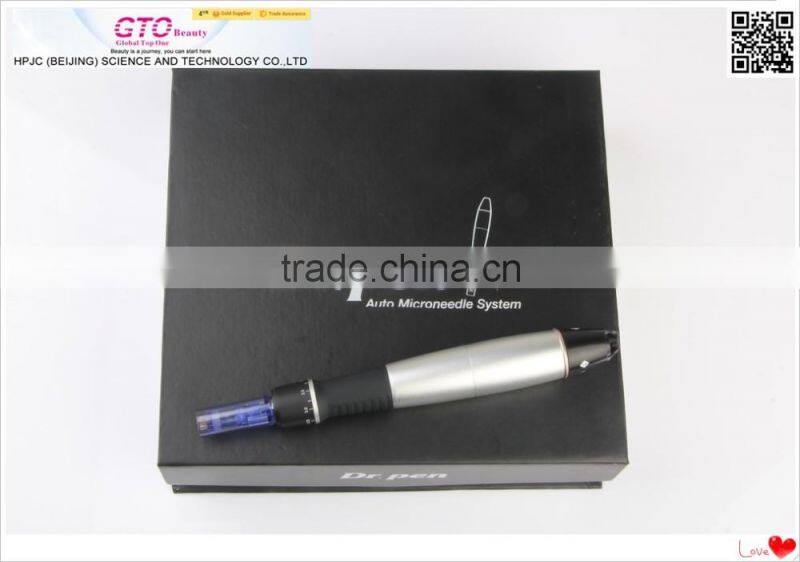 2015 electric derma pen, microneedle Dr.Pen with 12 needle cartridge