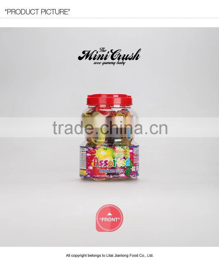 Healthy fruit flavor marshmallow with jelly