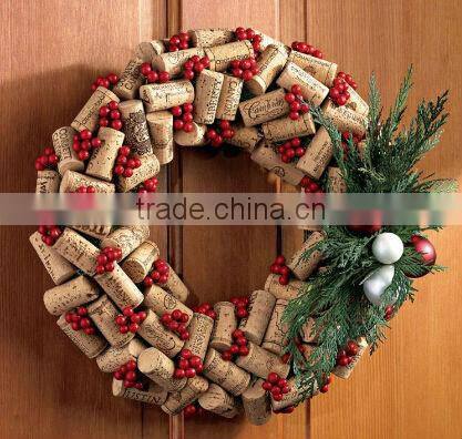 Wholesale natural glass engraved logo printing natural wine corks