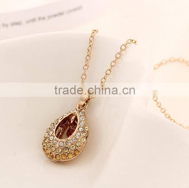 2014 Fashion Trend Elegant Rain Water Drop Pendant Necklace
