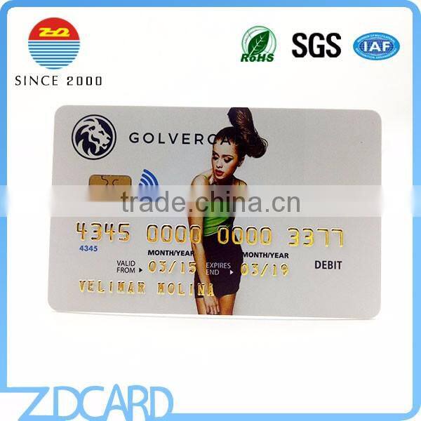 Debit Prepaid Contact Smart PVC Card With Magnetic Stripe