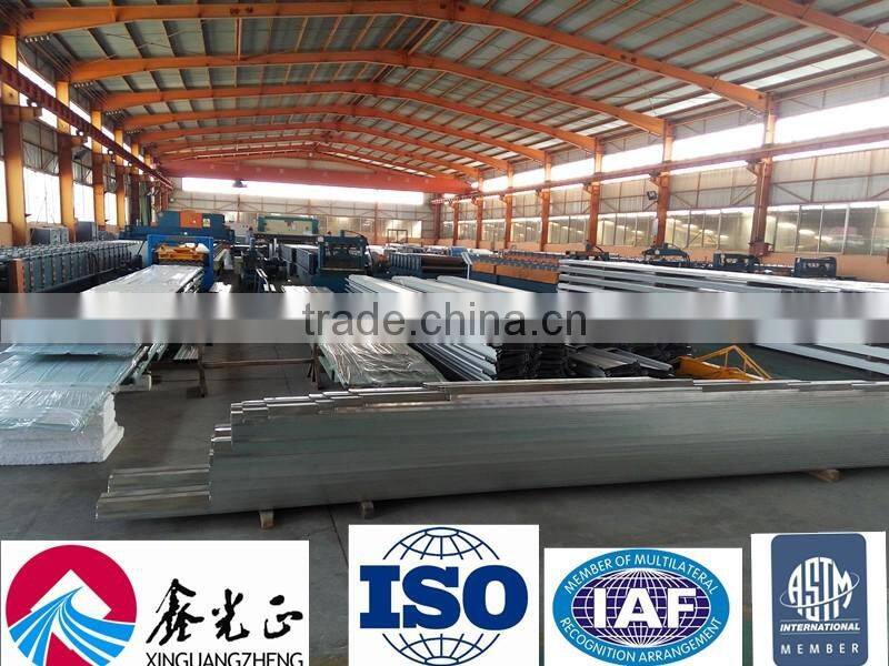 steel structure warehouse wall and roof EPS/PU rock wool sandwich panel board used for steel house