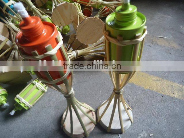 FD-007 Rainbow bamboo torch for Festival