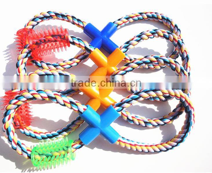 wholesales colorful cotton rope pet toys