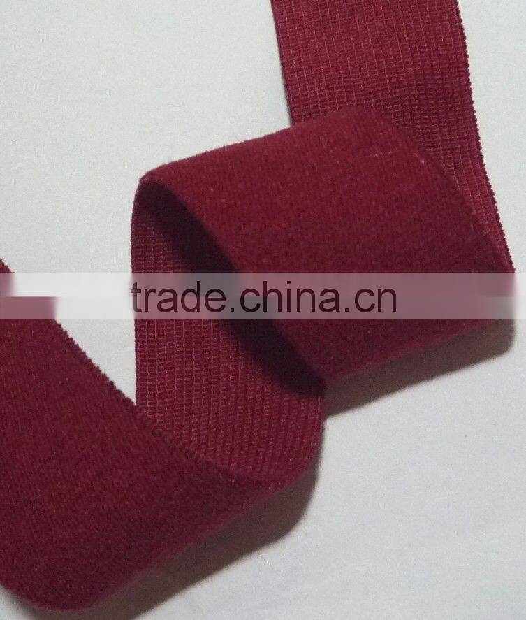 Coral Red/ Red/ Orchid / White/ Black ect Felt Surface Elastic Band