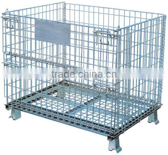 Security chrome metal storage wire cage