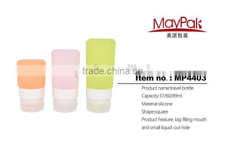 silicone bottle 37/60/89ml for lotion when traveling MP4403