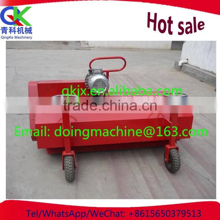 Riding lawn brush grass machine