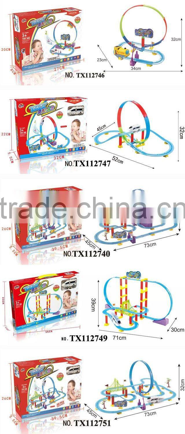 electric kids roller coaster toy with light, cy promotion