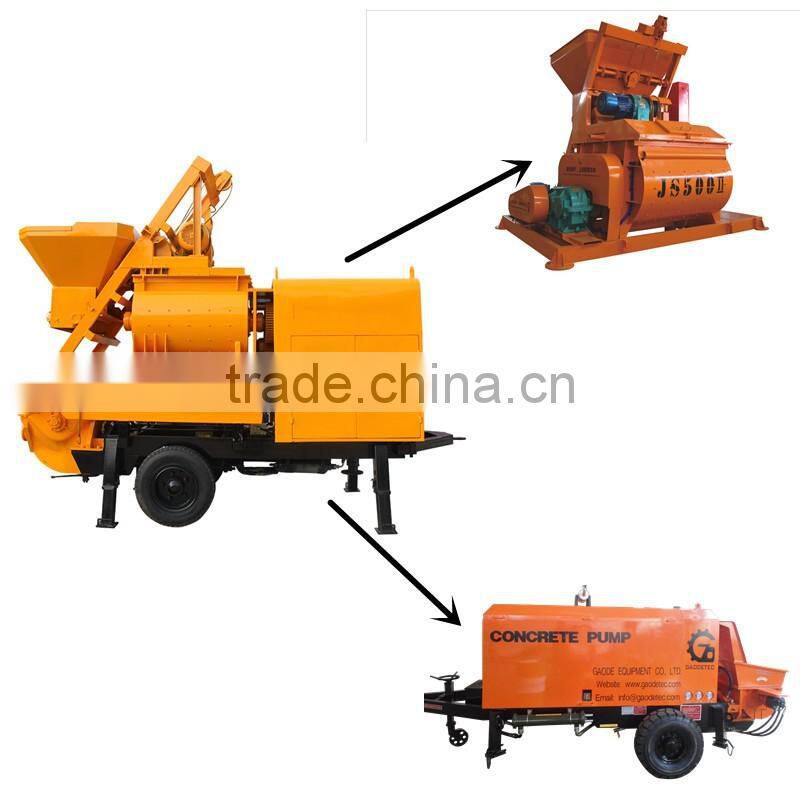 Hot sale electric motor concrete mixer with pumps price