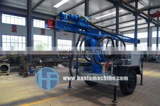 HF120W hydraulic drilling rig, it can drill 120m depth