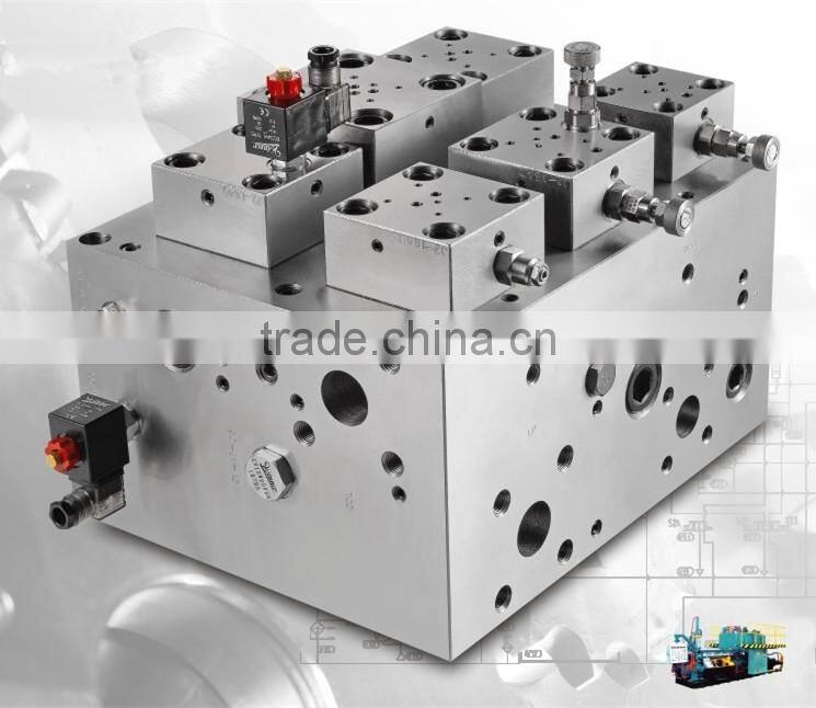 Aluminium hydraulic Extrusion Plant Machine parts cartridge manifold units
