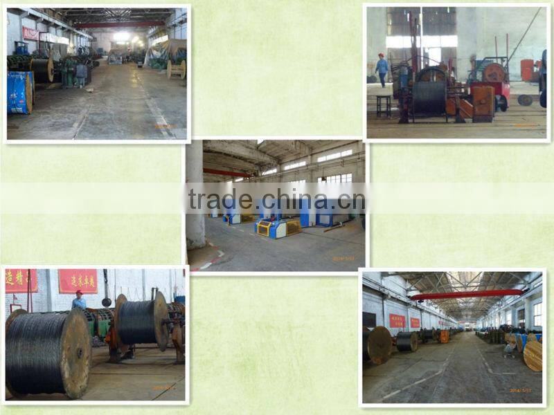 China ungalvanized steel wire rope 6x19W