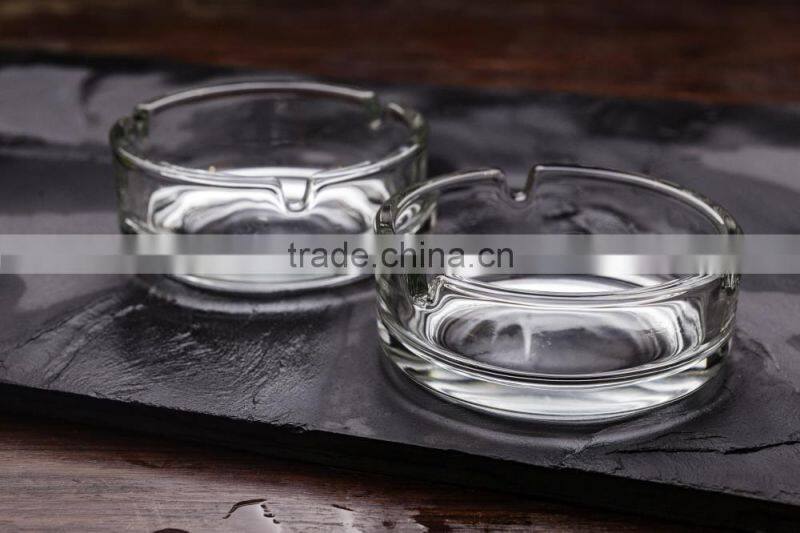 round glass ash tray clear glass ash tray
