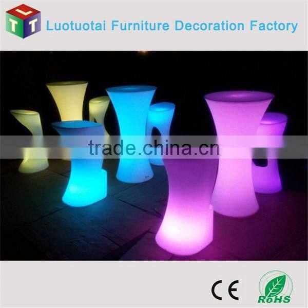 illuminated led furniture/party/event decorative roman pillars led cocktail table
