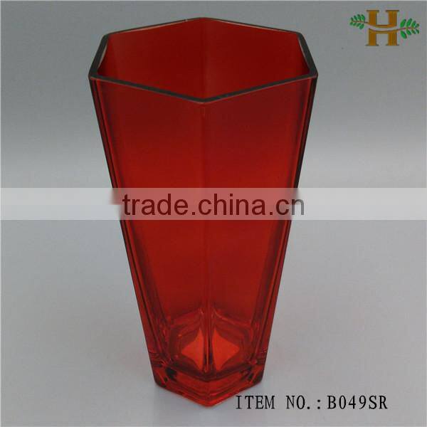 cheap handblown stained glass vases for flower