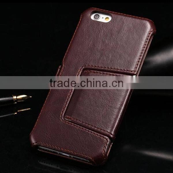 New desigh PU leather phone shell protective phone case flip leather holster for iphone 6