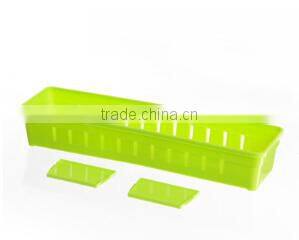 Fashion 3 Lattices Sundries Plastic Divided Storage Box/DIY Storage Box