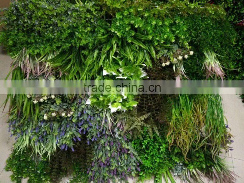 Artificial green plants vertical grass wall panels