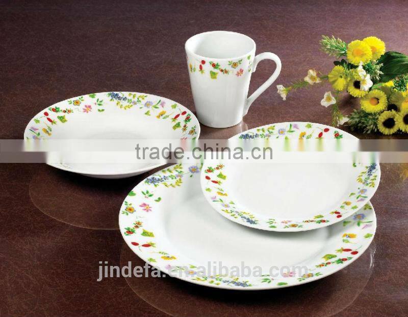 fine porcelain round porcelain dinner set
