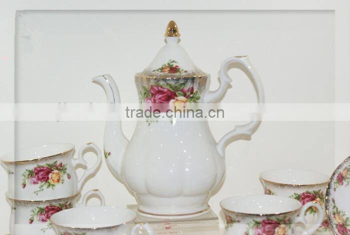 new bone china porcelain/ceramic tea set 24pcs /17pcs/ 15pcs