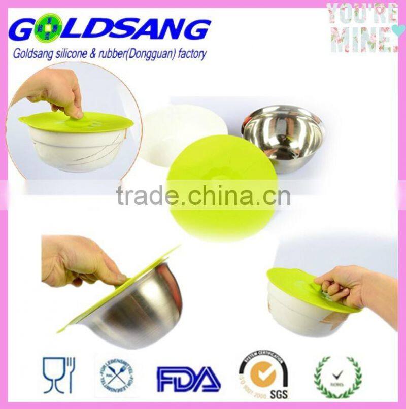 Microwave safe use Leakproof silicone rubber bowl cover