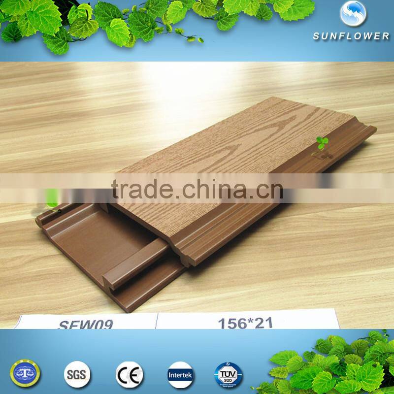 wpc manufacturer Outdoor composite wood Embossed wpc wall cladding