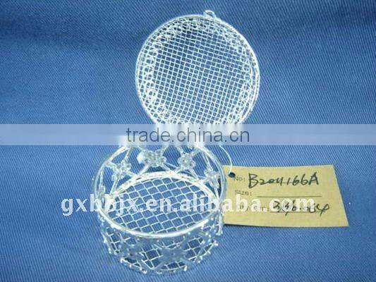 Round silver wire wholesale baby packaging box