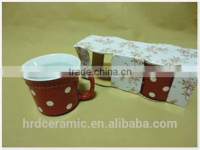 wholesale round shape ceramic cup with Handle