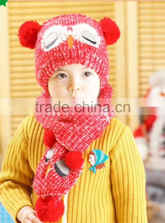 Portable Popular Set Winter Baby Hat Boy Girl Kids Warm Hat Cap