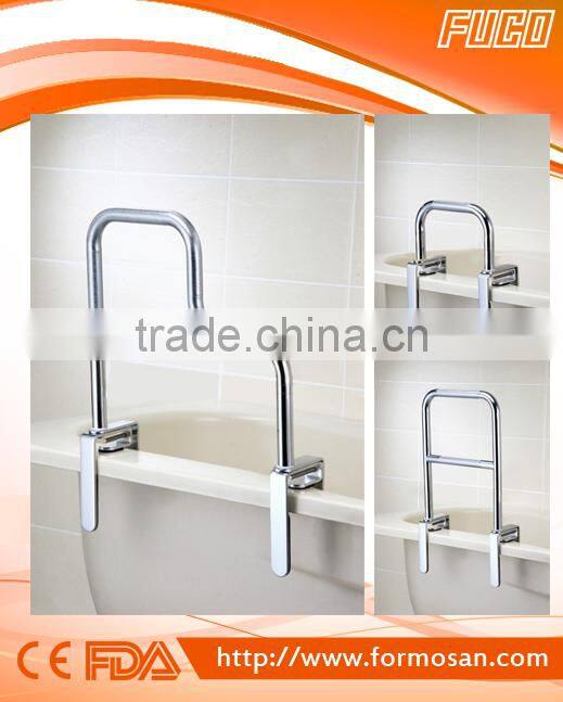 Bath safety BATHTUB GRAB RAIL/BAR W/TPR HANDLE POWDER COATED "Taiwan product"