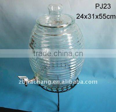 thread clear glass wine cereal beer dispenser PJ23