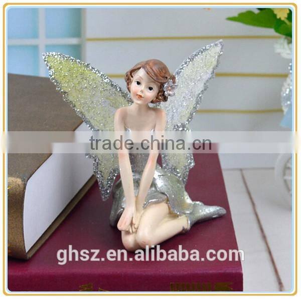 Small garden stone outdoor fairy statues pink fairy figurines for sale