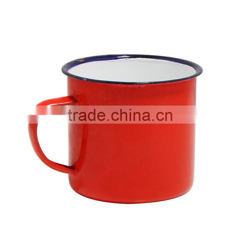 China factory wholesale customized traveling enamel mug