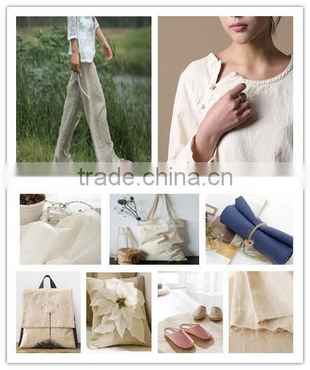 High quality linen cotton fabric 55/45 blended fabric
