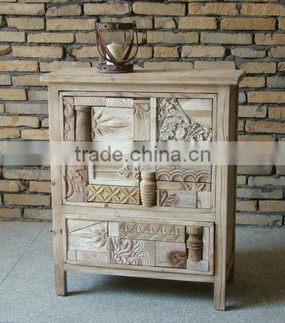Vintage decoration wooden cupboard