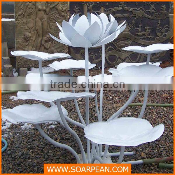 Stylish Fiberglass Flower Decoration Flower Artificial Lotus Flower
