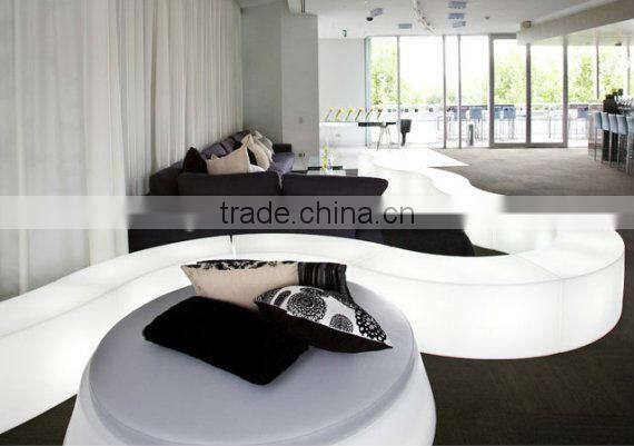 flexible shaped led lighted rechargeable led bench color change led bench
