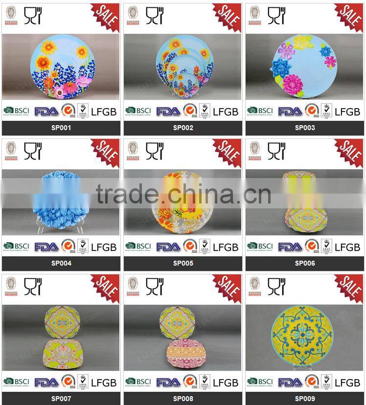 Oblong Melamine Cartoon Plate Melamine Children Plate