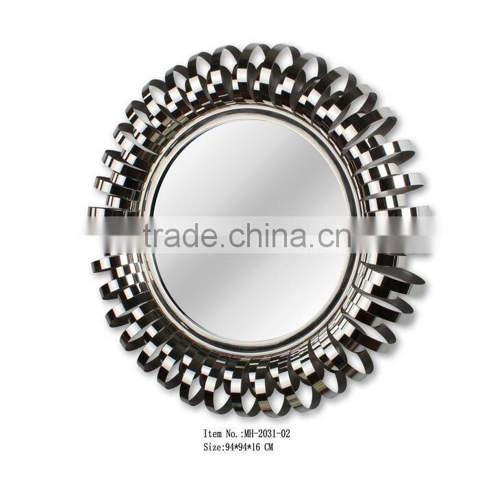 Stainless Steel Framed Decorative Wall Mirror